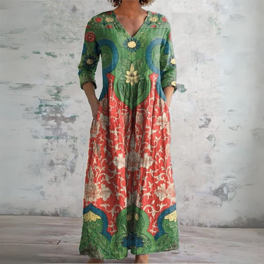 Judith Vintage Floral Maxi Dress Lennox And Gray judith-vintage-floral-maxi-dress-lennox-and-gray