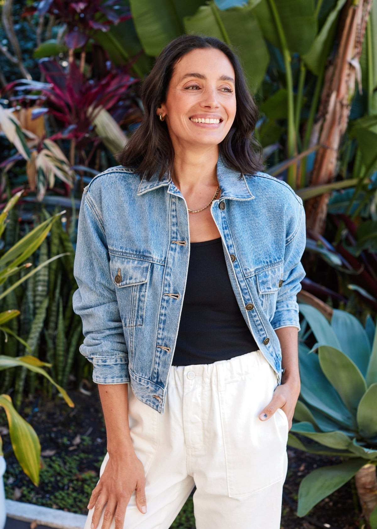 CHARLIE CROP DENIM JACKET – Lennox And Gray