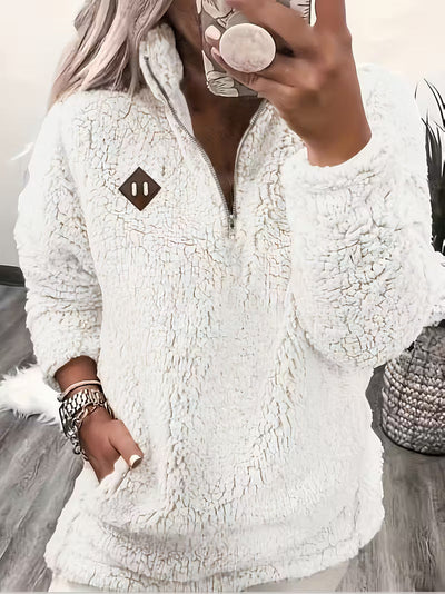 Humera - Elegant Long Sleeve Zip-Up Jacket