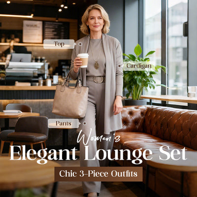 Elegant 3-Piece Set Including Long Cardigan, Top, and Pants