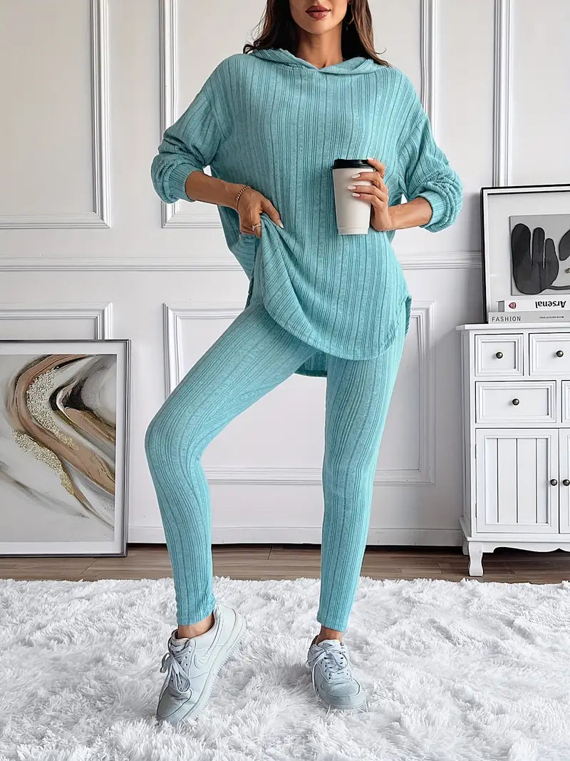 Camden Ribbed Knit Lounge Set – Lennox And Gray