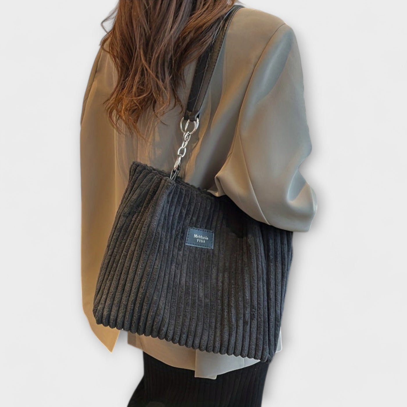 Olivia - Soft Cord Shoulder Bag