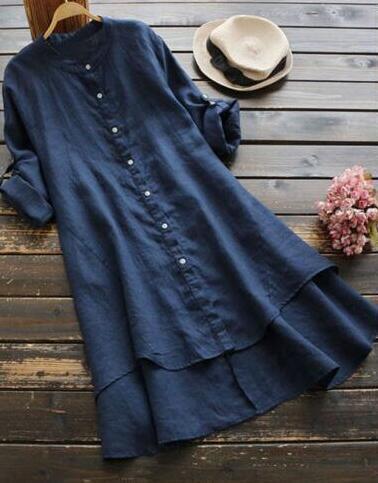 Juna Cotton-Linen Button Shirt