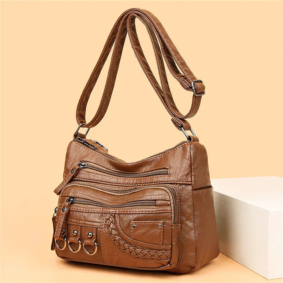 Olivia Vintage Charm | Soft Zipper Bag