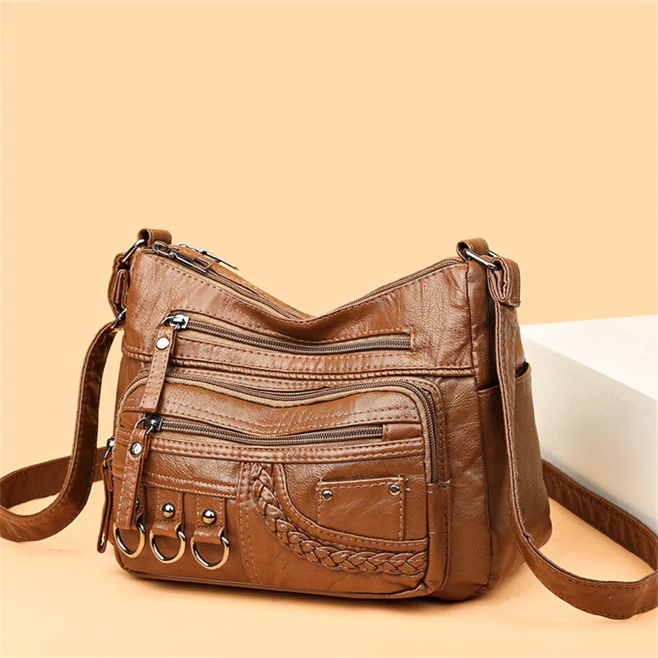 Olivia Vintage Charm | Soft Zipper Bag