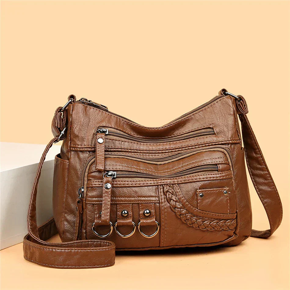 Olivia Vintage Charm | Soft Zipper Bag