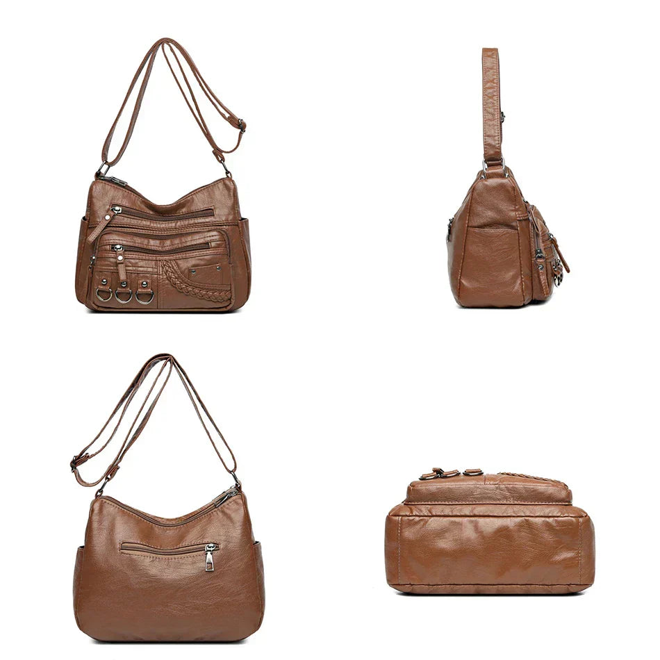 Olivia Vintage Charm | Soft Zipper Bag