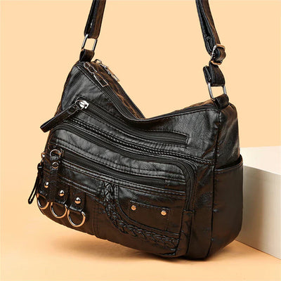 Olivia Vintage Charm | Soft Zipper Bag