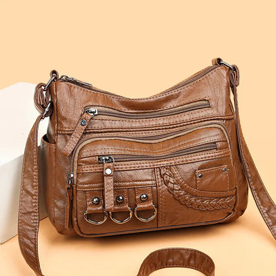 Olivia Vintage Charm | Soft Zipper Bag
