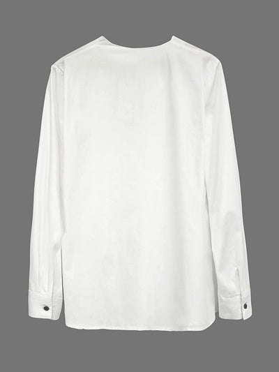 Long Sleeve Asymmetric Buttoned Split-Front Blouses & Shirts Tops