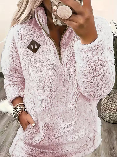 Humera - Elegant Long Sleeve Zip-Up Jacket