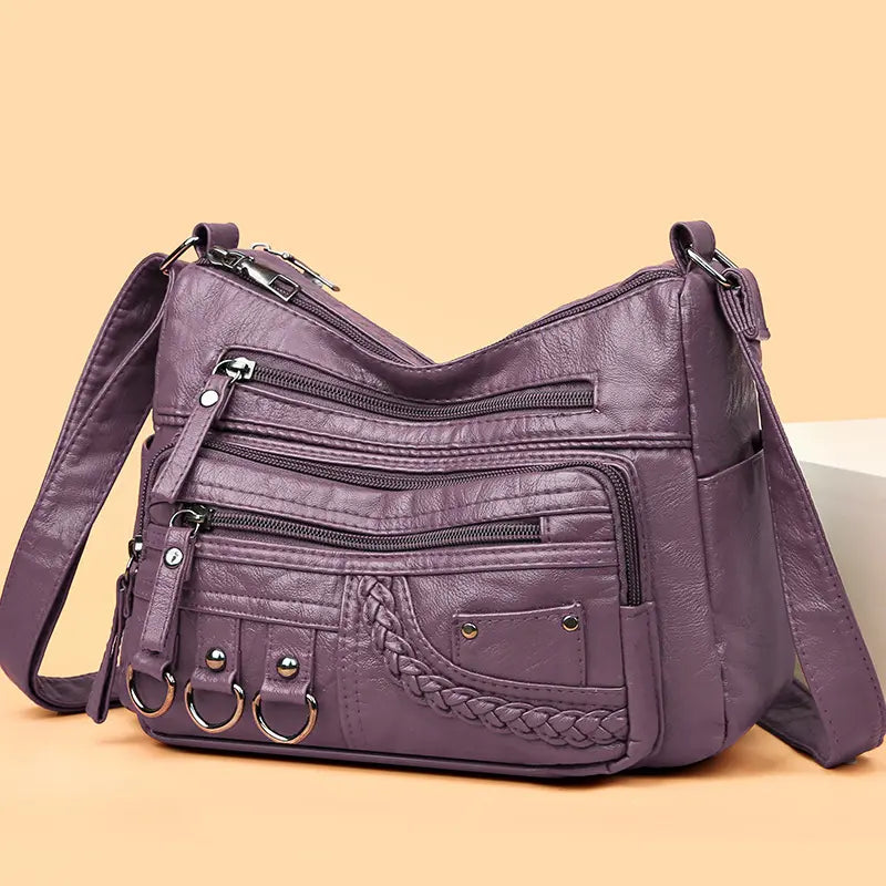 Olivia Vintage Charm | Soft Zipper Bag